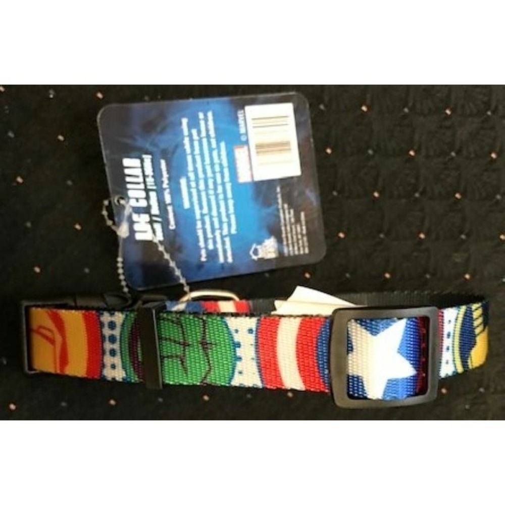 Marvel Avengers Dog Collar For Small / Medium Dogs 15 to 35 lbs - New